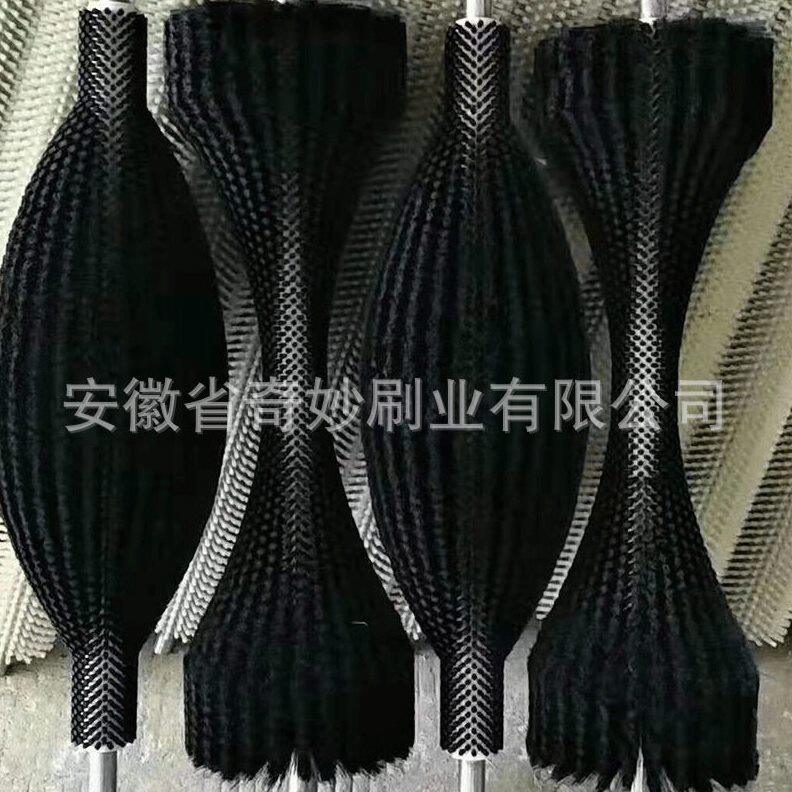 甄选厂家直供工业机械除尘毛刷辊 清洗机毛刷辊 尼龙丝滚筒刷辊滚