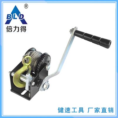 甄选迷你绞盘CE-SGS认证舞台灯支架手动绞盘 500磅(lbs) 配钢丝绳