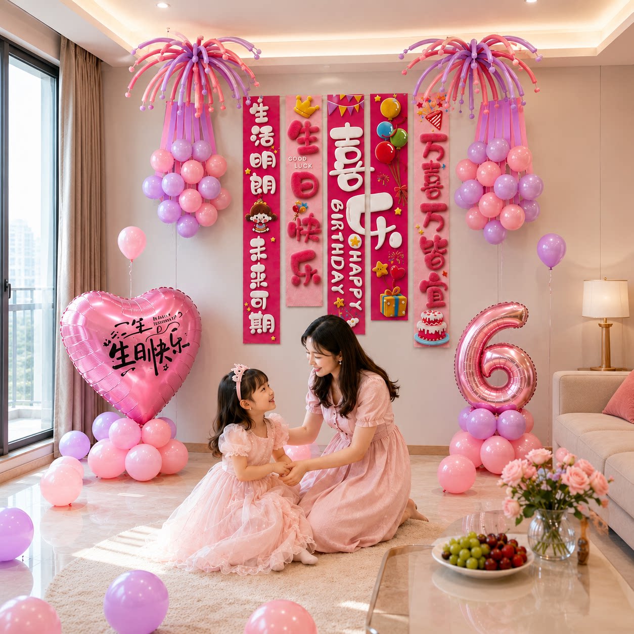 女孩生日场景布置仪式感套餐
