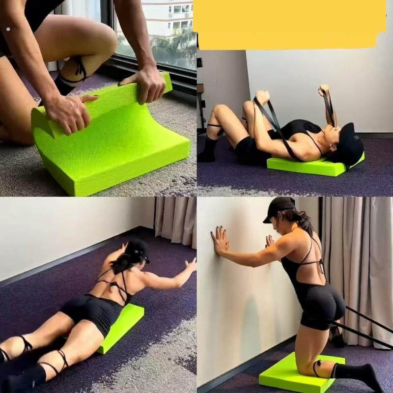 哑铃卧推垫胸部训练腹部轮健身垫平面支撑核心训练特殊垫瑜伽跪垫