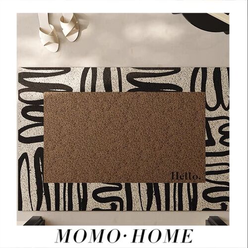 MOMO HO丝E家居复古入耐门地垫M圈户脏pvc进门口高级感可裁剪