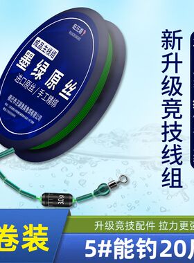 传统台钓进口鱼线成品高线套装强力大端线组渔具用品主全鲫鱼全套