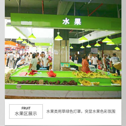 吊灯店铺农贸市场商用个性单头餐厅灯具水果蔬菜熟食店彩色灯罩