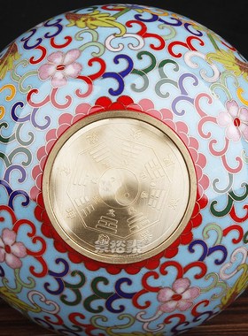 12寸景泰蓝葫芦摆件铜胎掐丝玄关客厅家居装饰品生日礼品送长辈