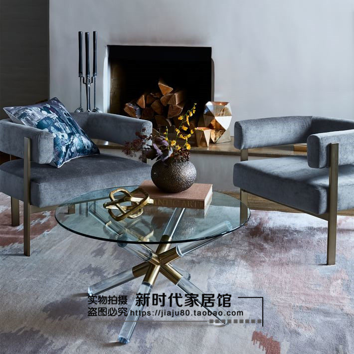 铁艺奶茶店咖啡厅沙发桌椅组合卡座双人清新网红款简约西餐厅休闲