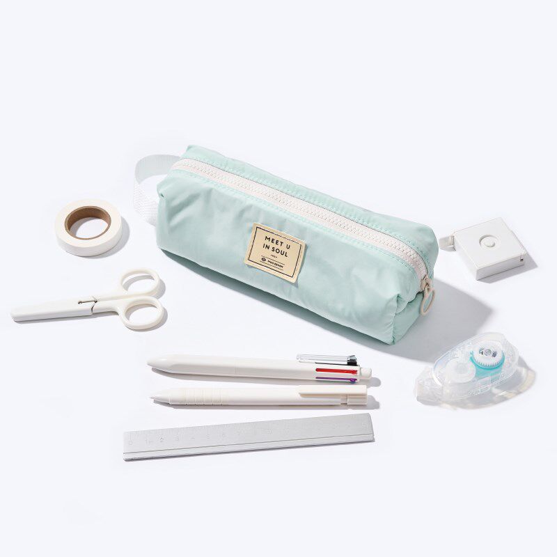 MUIS目意思初约纯色日系小法高笔袋简棍中男女大学生大容量文具盒