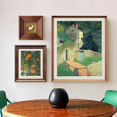 橘园喜物 中古风挂画艺术风景动事玄关卧室现北代欧客厅装饰画