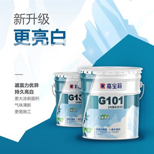 墙宝莉R墙面漆G101环保白色室内内嘉乳胶漆墙漆J内M0110涂料20kg