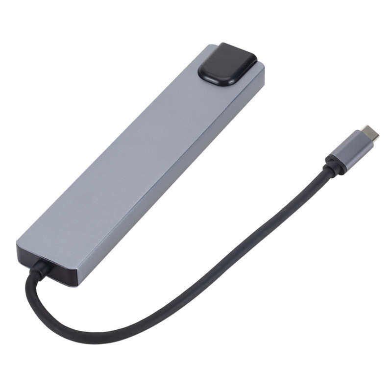 type转HDTV网卡扩展坞hub type hub八合一集线器 读卡器+RJ45