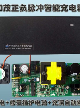 和茂正负脉冲充电器电池电复器电动车充修器12824v36v4vv60v72v