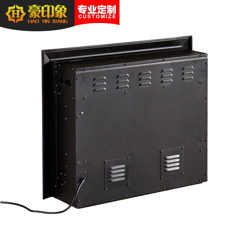 豪印象定制电子壁炉芯家用取暖发热器 嵌入式LED仿真火焰装饰炉芯