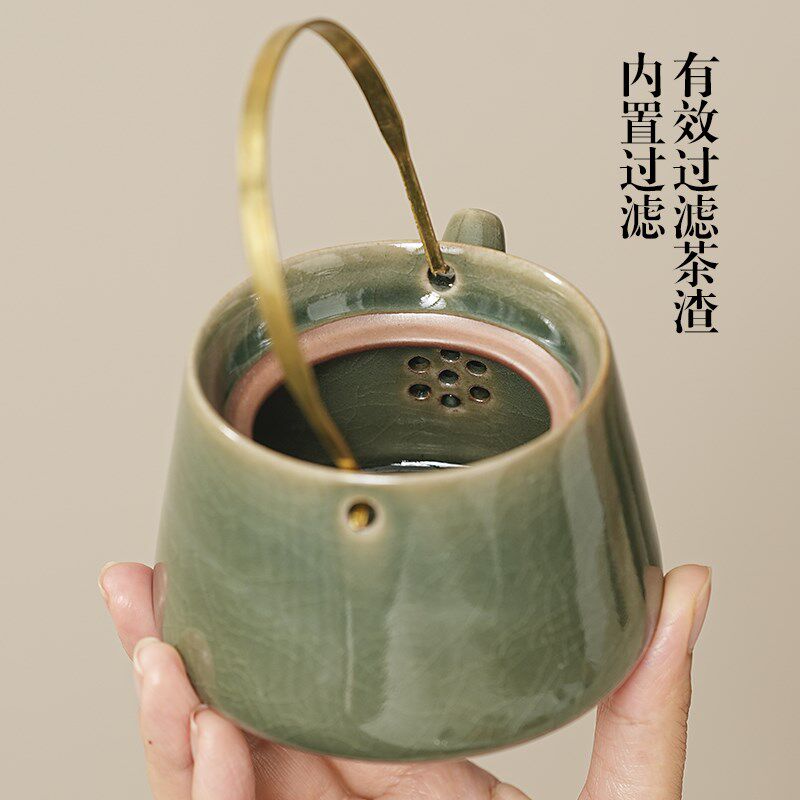 2025新款茶具套装家用一两人饮精致陶瓷中式功夫泡茶壶专用喝茶杯