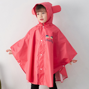 披eeumi 宝童雨S无气味环保可爱斗蓬男女童小孩儿宝骑车雨披雨衣