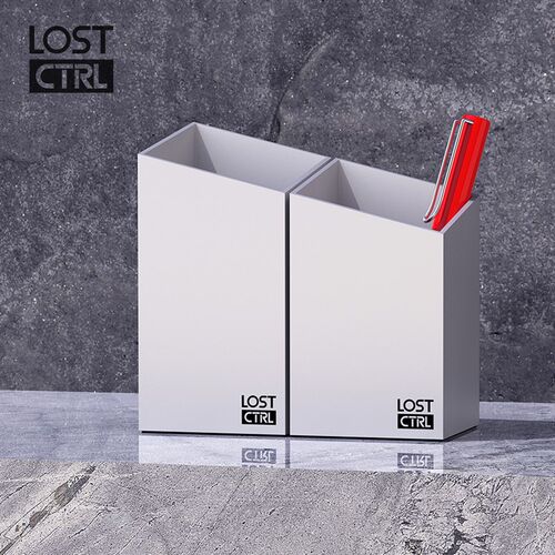 LOST CTRL 铝合金笔筒 桌面建筑 点缀生活 CNC加工办 公礼品 定制