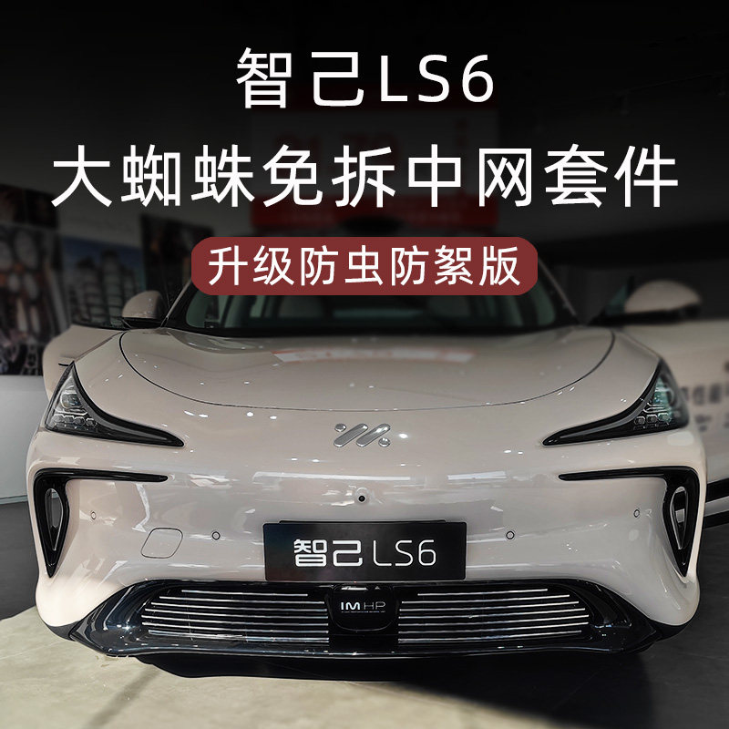 智己LS6前脸中网外观黑化装装件专改防虫网用饰亮条汽车用品配件