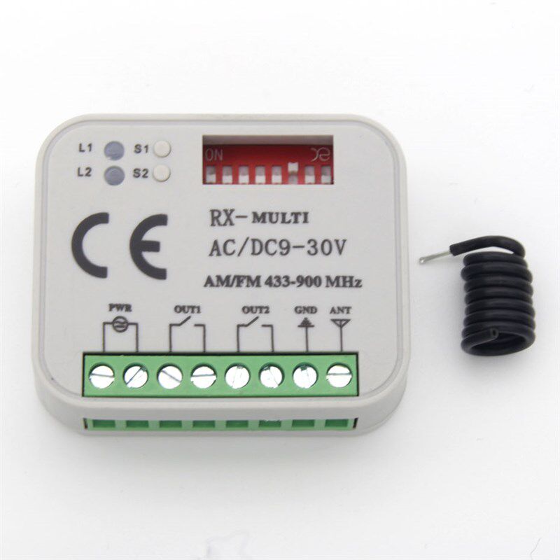 多频率电动车库门窗控制3接收器自动识器别00mhz-868mhz频率