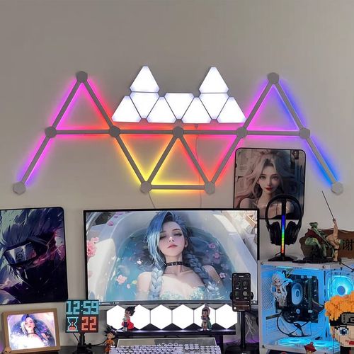 智能R幻拼奇光板星座灯 电竞房墙面装饰B接灯条G彩灯光氛围感壁灯