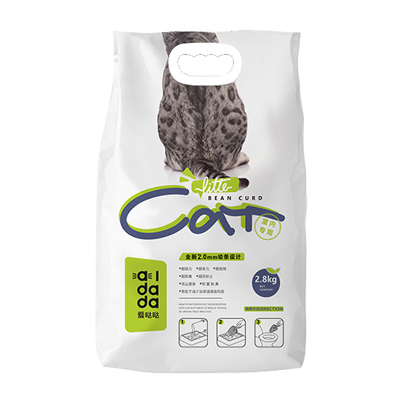 爱哒哒猫砂豆腐混合猫砂除臭8L/18L绿茶玉米活性炭豆腐砂可冲厕所