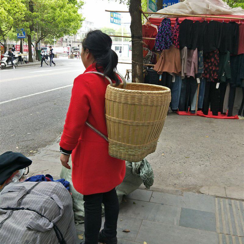 贵州纯手工精品背娄 竹编背篓 背篼 背筐   农用买菜娄 收纳筐