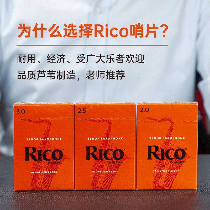 RICO瑞口哨片黄盒降e调中音哨片