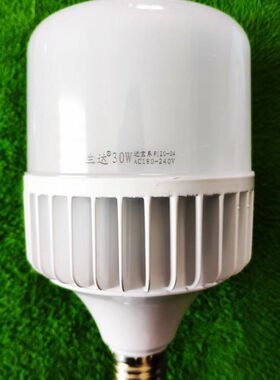 生达LED灯泡柱形10W20W30W40W50W100W压铸铝进宝E27螺口室内球泡