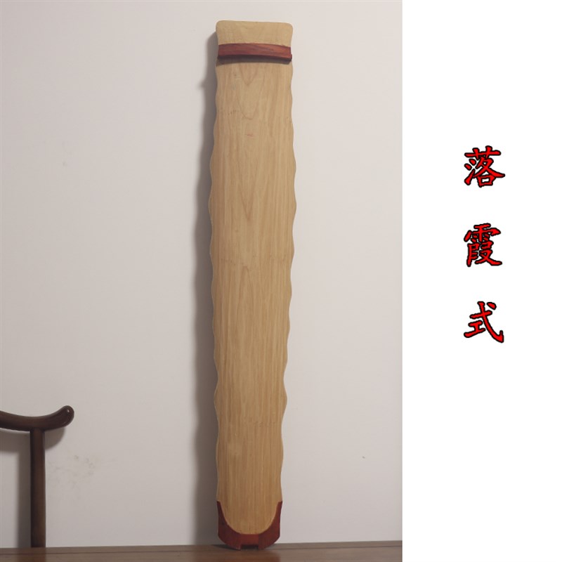 古琴木坯定制 面板老杉木 底板梓木 仲尼落霞 蕉叶式 手工制作