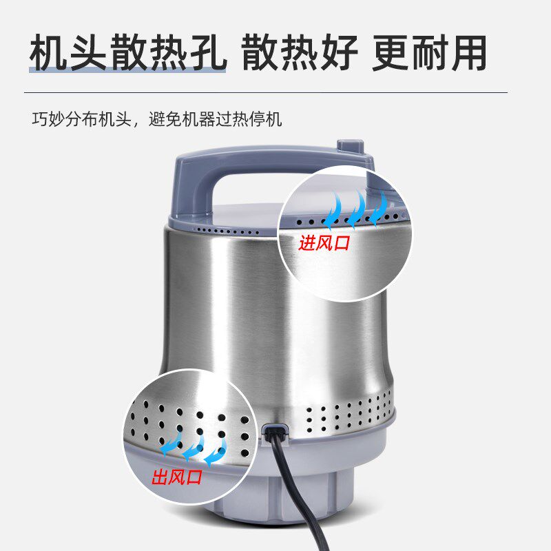 海月绞肉机商用大功率饺馅碎肉泥机蒜蓉辣椒大容量搅拌肉丸打浆机