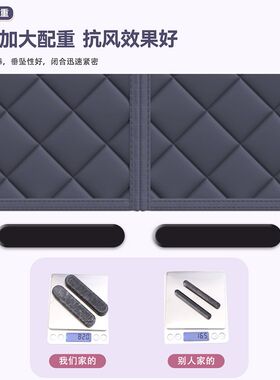 透明窗棉门帘家用客厅卧室阳台冬天保暖空调挡风加厚防寒门帘定做
