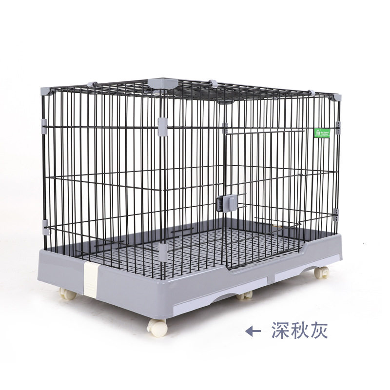 狗笼子小型犬猫笼子带抽屉脚垫宠物兔子泰迪隔离猫别墅狗笼有轮子