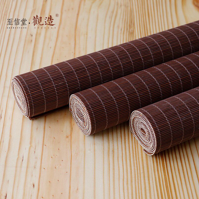观造编织竹茶席桌旗茶垫茶桌布家用桌布茶旗禅意茶壶垫子茶具配件