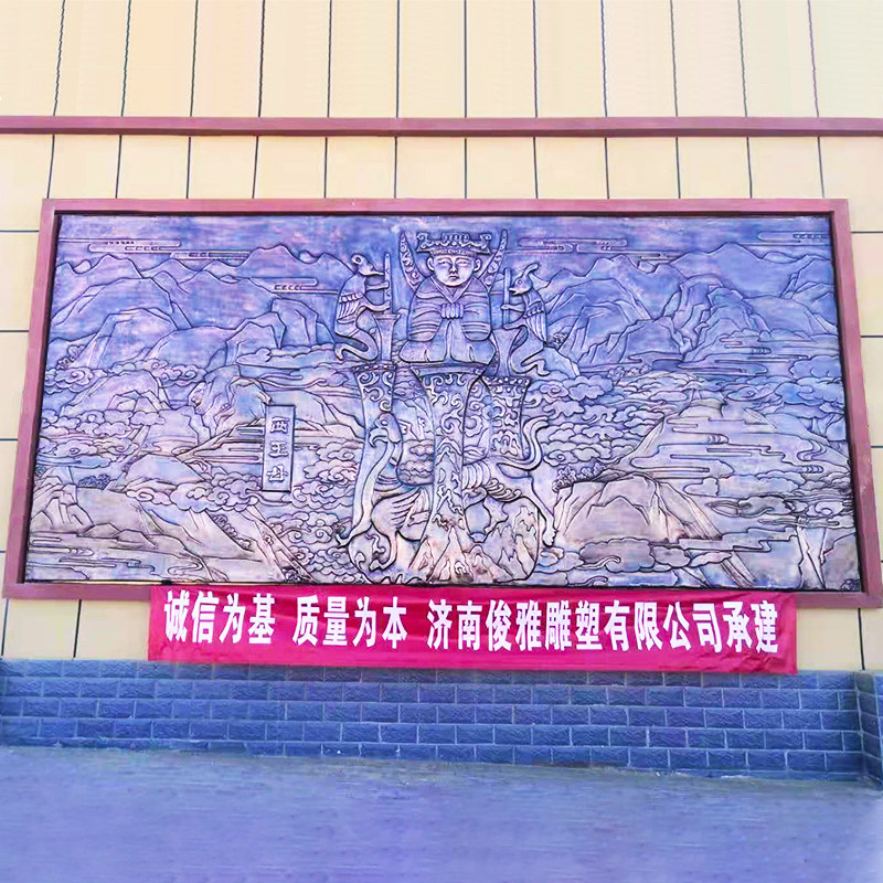 锻铜浮雕定制别墅外墙面装饰背景立体壁画地雕黄紫铜板铝金属室外