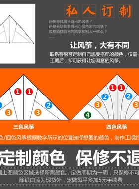 潍坊王侉子风筝伞布碳杆专业大型成人玩家微风风筝