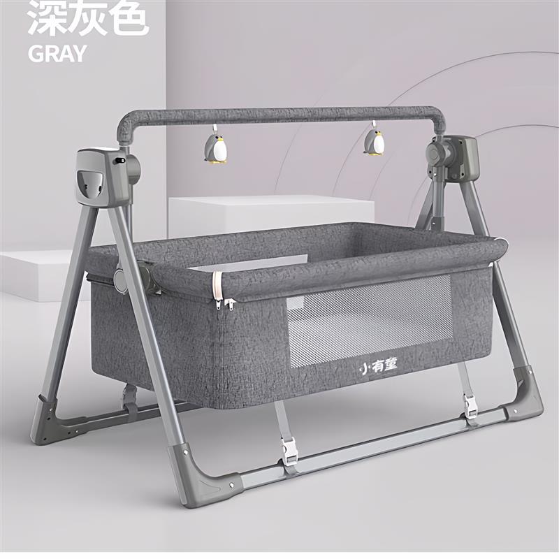 婴儿新生睡篮摇篮床宝宝自动智能电子哄娃安抚电动摇摇床神器折叠