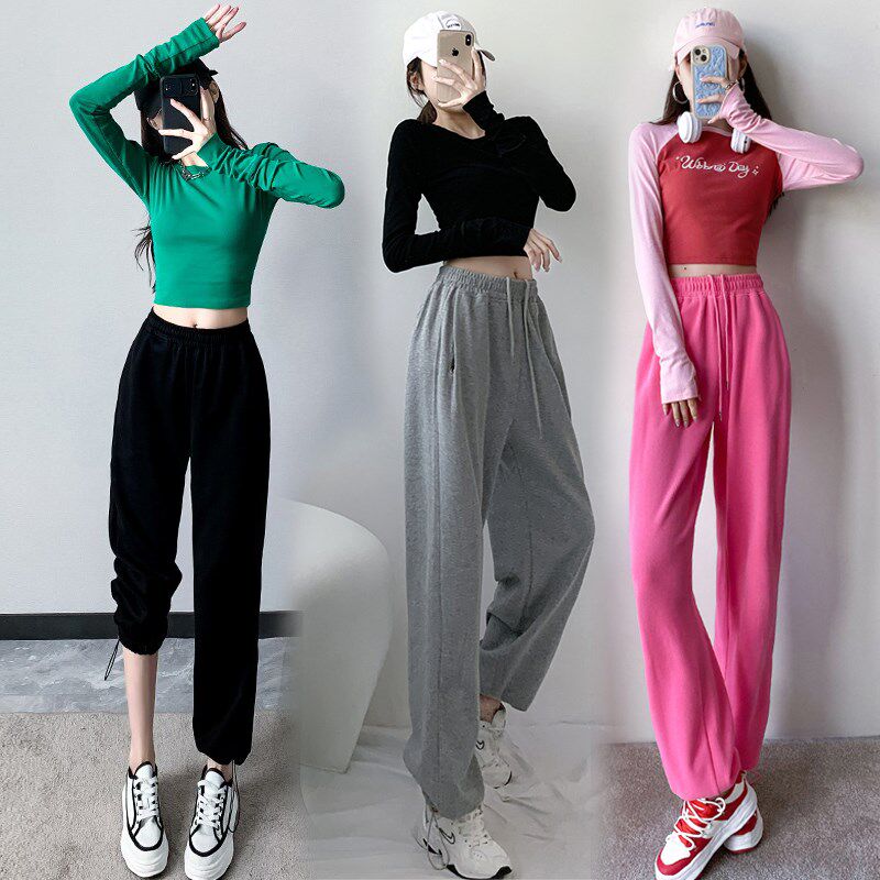 爵士舞服装女上衣宽松裤子jazz舞蹈短款高腰性感街舞嘻哈显瘦套装
