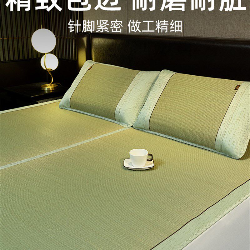 老席匠凉席天然蔺草编织藤草席夏季家用双人加厚高端可水洗凉席子