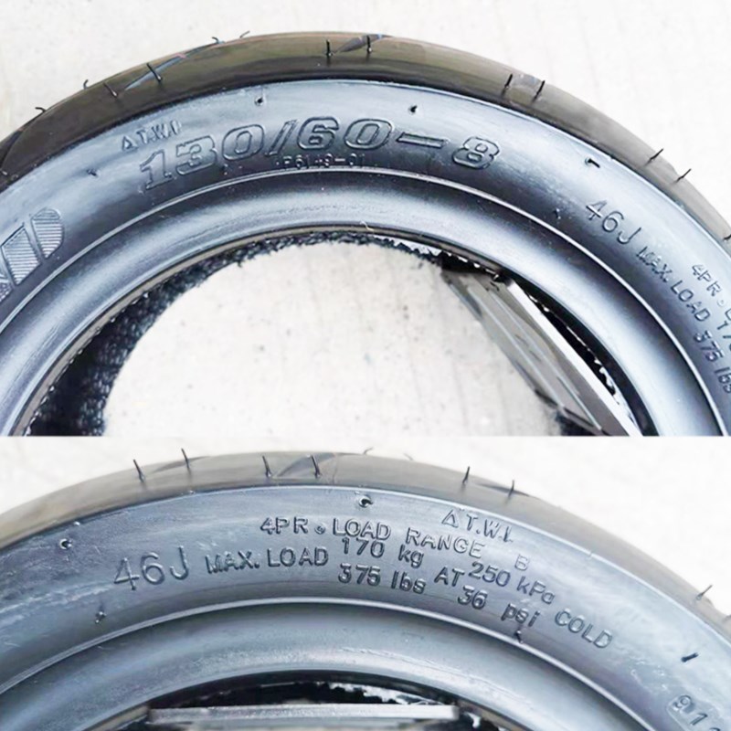130/60-8电动摩托车轮胎真空胎不倒翁电三轮车外胎加厚255/55-8