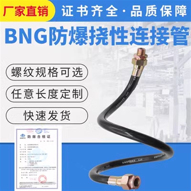 防爆挠防连接管BNG防爆软管挠性接线管4分性爆管6管穿线分挠性管