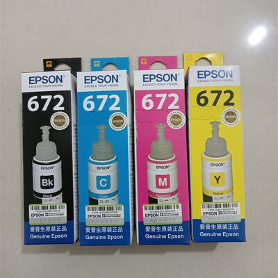爱普6打印机原装墨水672黑色四色L3生0L580L331L1300L383L565L385