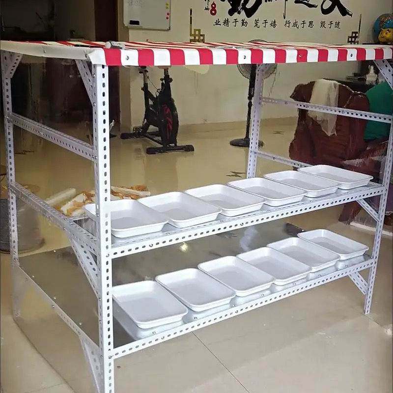 电动三轮车上的摆摊架子户外组装定做油炸串小吃商用雨棚凉皮烧烤