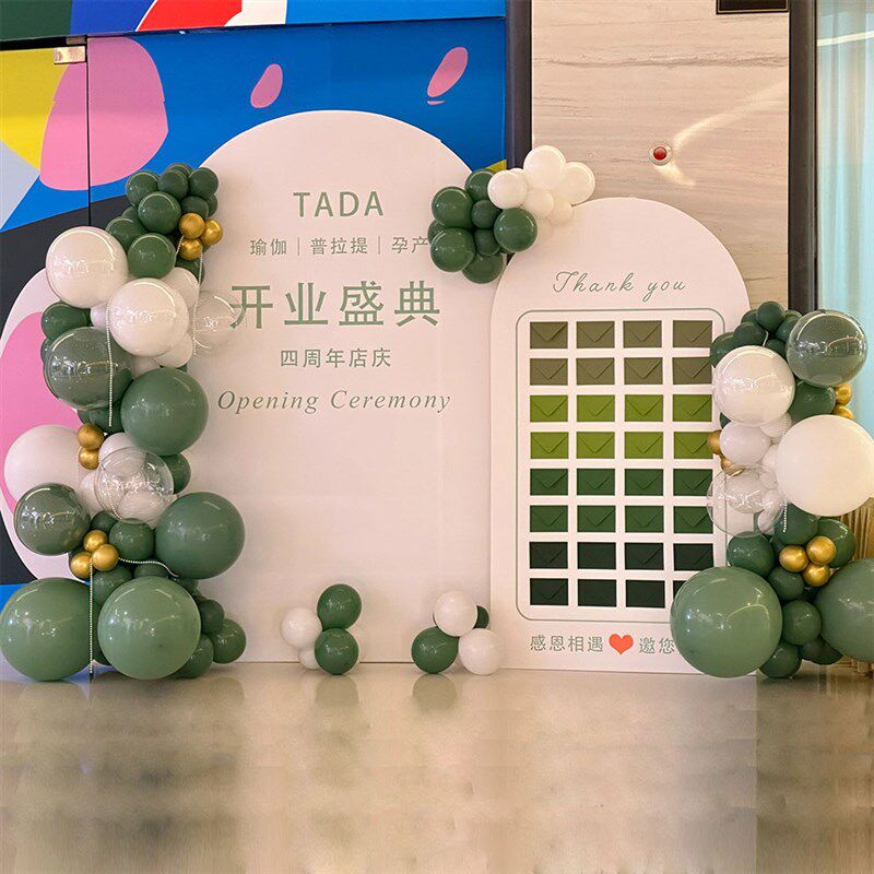 开业大吉气氛场景布置仪式美容院服装店铺周年庆氛围红包墙气球饰
