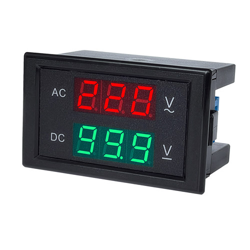 交直流数显电压表AC110V250V直流DC0-100V600V双用表头DL85-2030