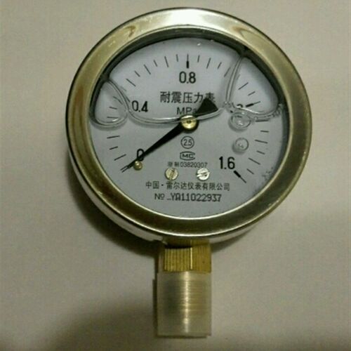 径向 雷尔达压力表 防震耐振防振 yn-60 0-1.6mpa 直径60-69mm