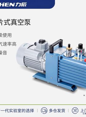 力辰科技旋片式真空泵实验室抽气工业小型油泵双级汽车空调抽空泵
