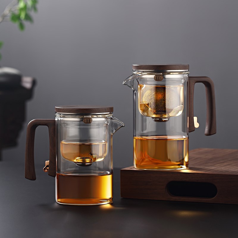 泡茶壶茶水分离飘逸杯全玻璃耐热过滤冲茶神器功夫茶具磁吸泡茶杯