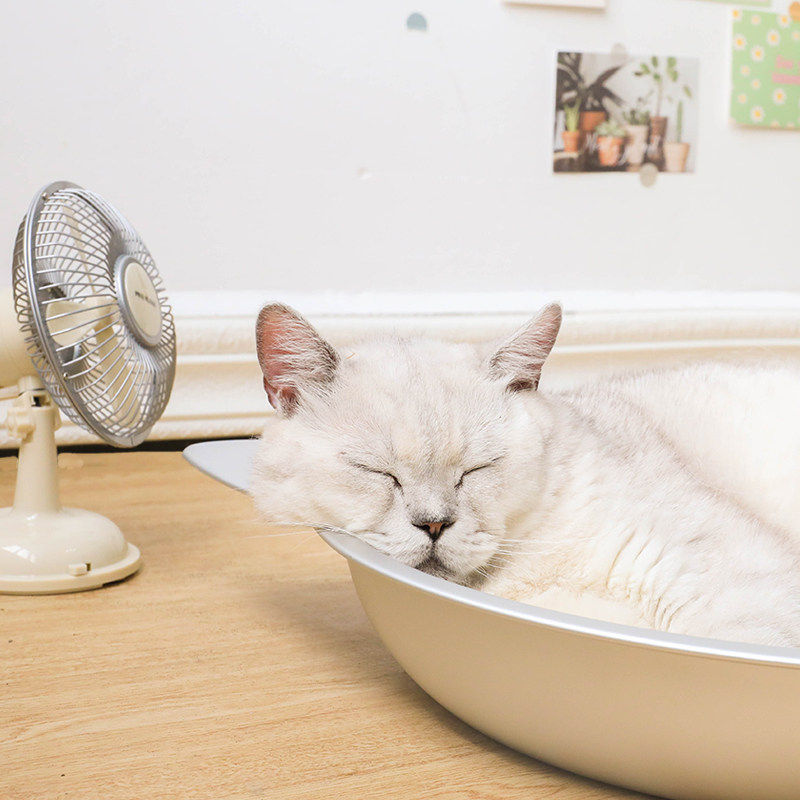 持续冷感猫窝降温宠物冰锅夏季猫咪冰垫狗窝夏天宠物铝盆凉窝猫锅