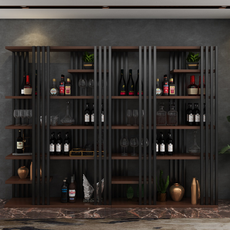 工业风酒架置物架落地红酒柜酒柜展示架吧台餐厅靠墙酒架子
