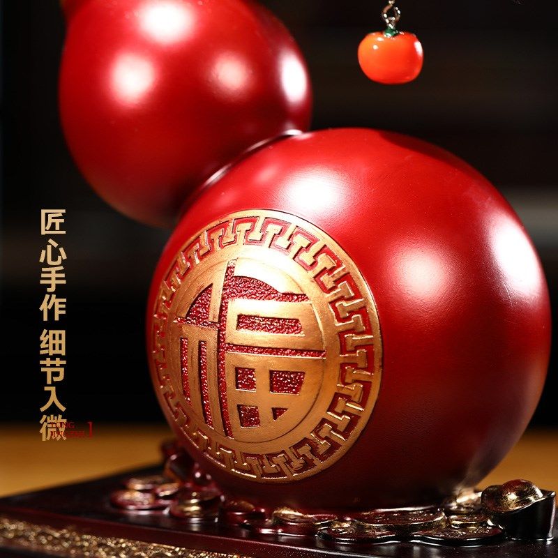 福禄葫芦摆件招财柿子喜鹊家居客厅玄关酒柜装饰品乔迁搬新家礼物