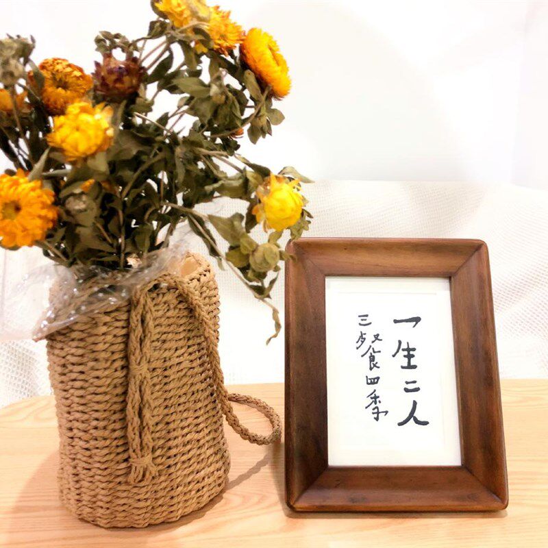 手工实木质加相框6寸7寸复古创意画框摆台挂墙照片框装裱文艺像框