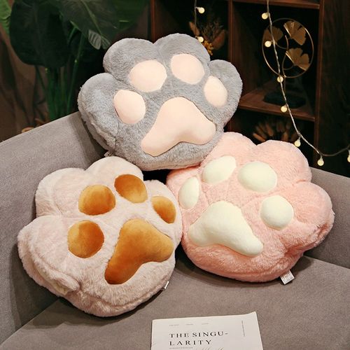 猫爪暖手抱枕被子两用汽车用抱枕毯子二合一午睡枕办公室午休靠枕