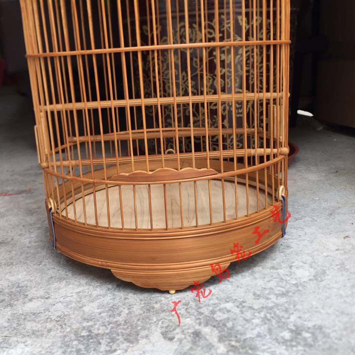 老竹制绣眼鸟笼 广式清远鸟笼大号装饰鸟笼小号竹制鸟笼 传统手工